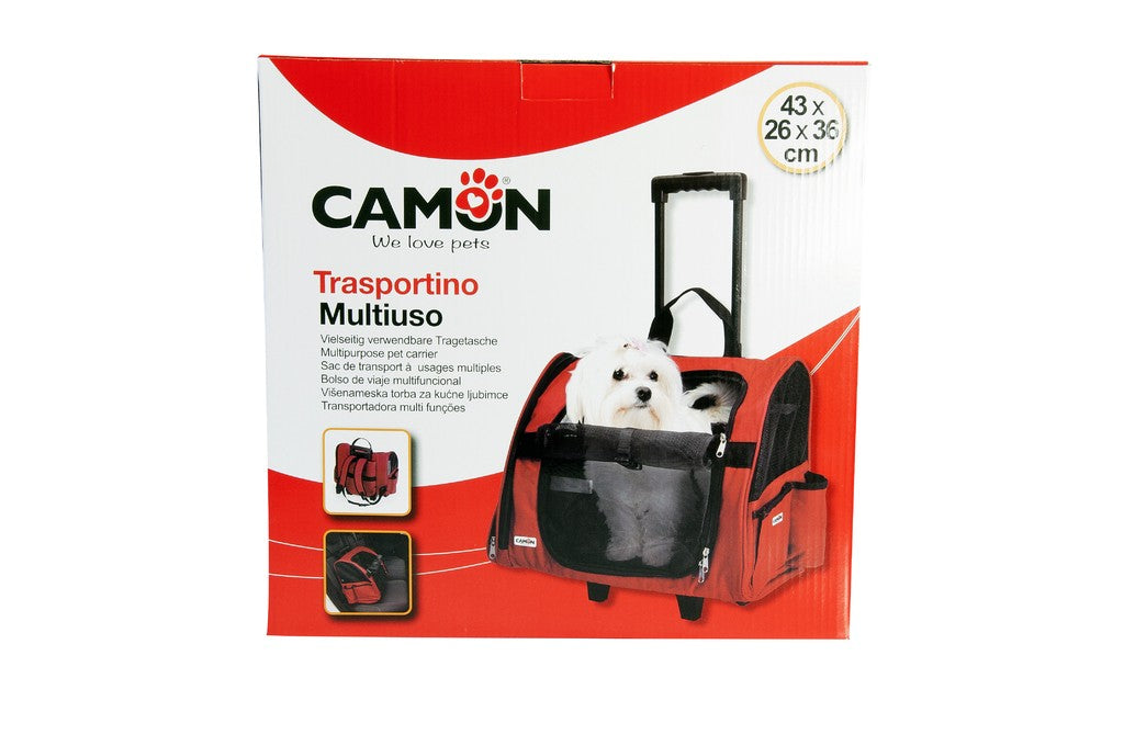 Camon Trasportino Trolley Max Cani e Gatti 43x26x36 cm Camon Trasportino Trolley Max Cani e Gatti 43x26x36 cm